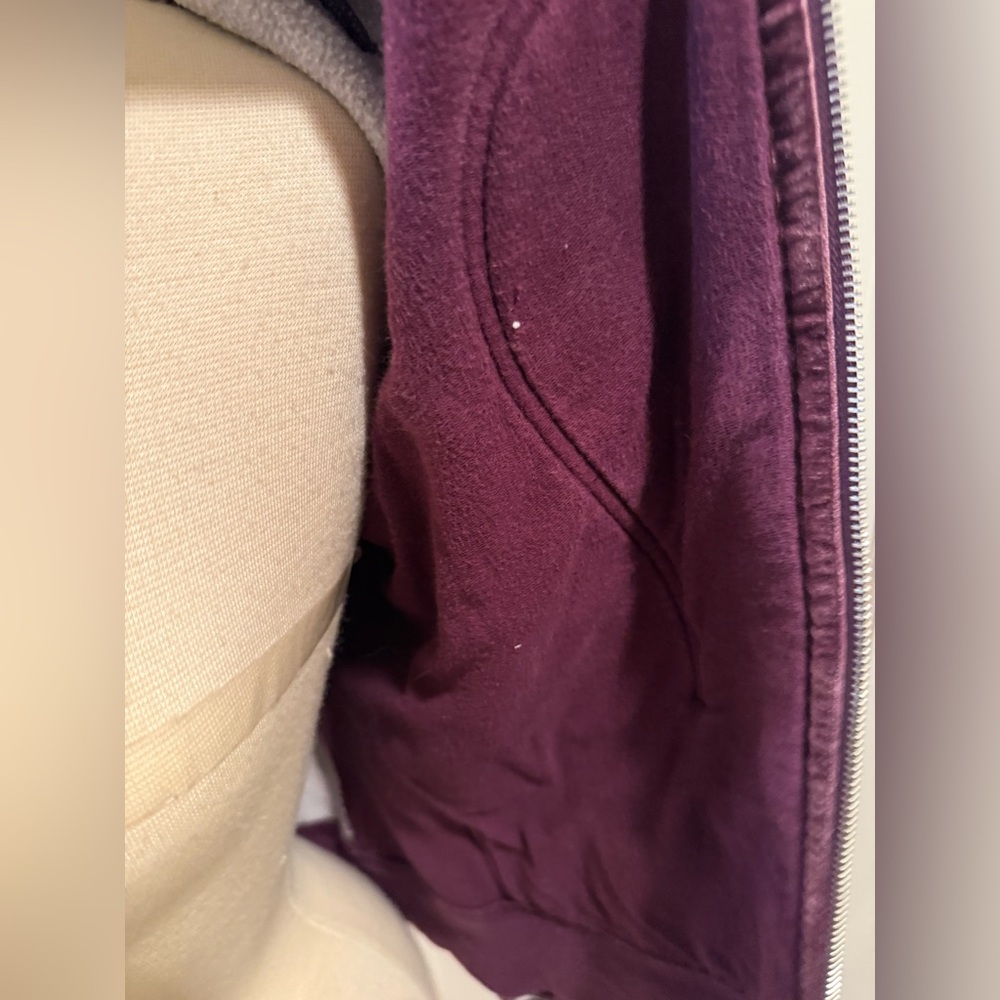 Special Edition Lululemon Scuba Hoodie Zip Up Sweatshirt 6 Plum Purple Fair Isle - Picture 4 of 11